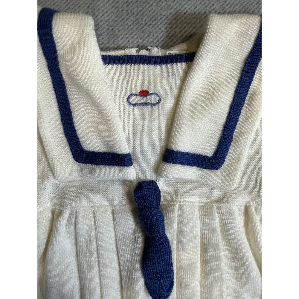 Vintage Fried Knit Children's Sailor Romper One Piece
